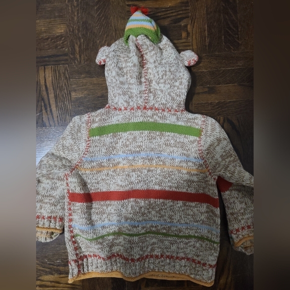 Eloise, Unisex, Multicolored Hooded Sweater, 12-18M - Picture 3 of 3